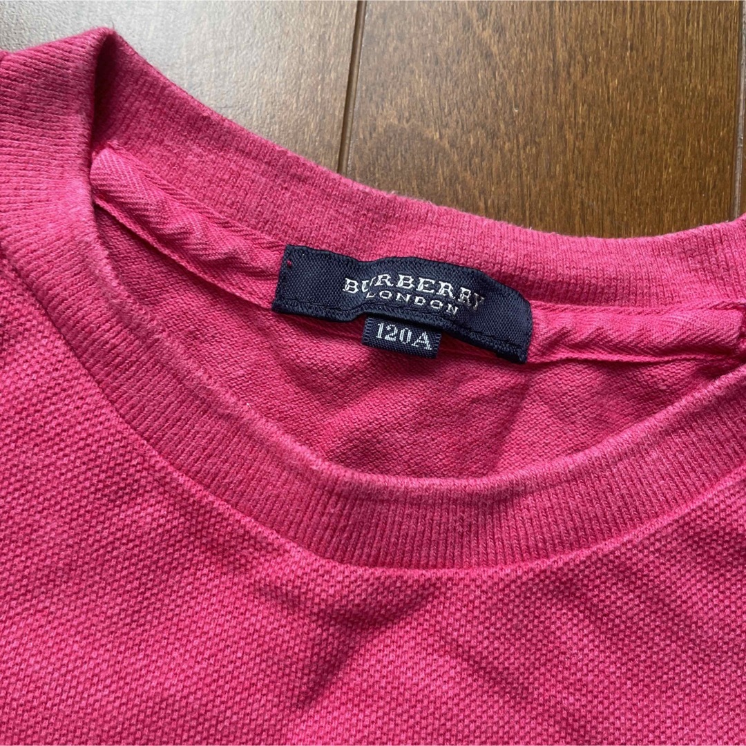 BURBERRY(バーバリー)のBurberry ビッグシグネチャーポロ キッズ/ベビー/マタニティのキッズ服女の子用(90cm~)(Tシャツ/カットソー)の商品写真