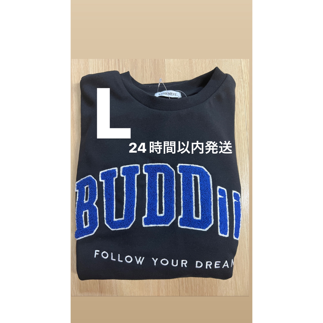 しまむら✖️BUDDiiS コラボブルーオーバー　Lサイズ レディースのトップス(トレーナー/スウェット)の商品写真