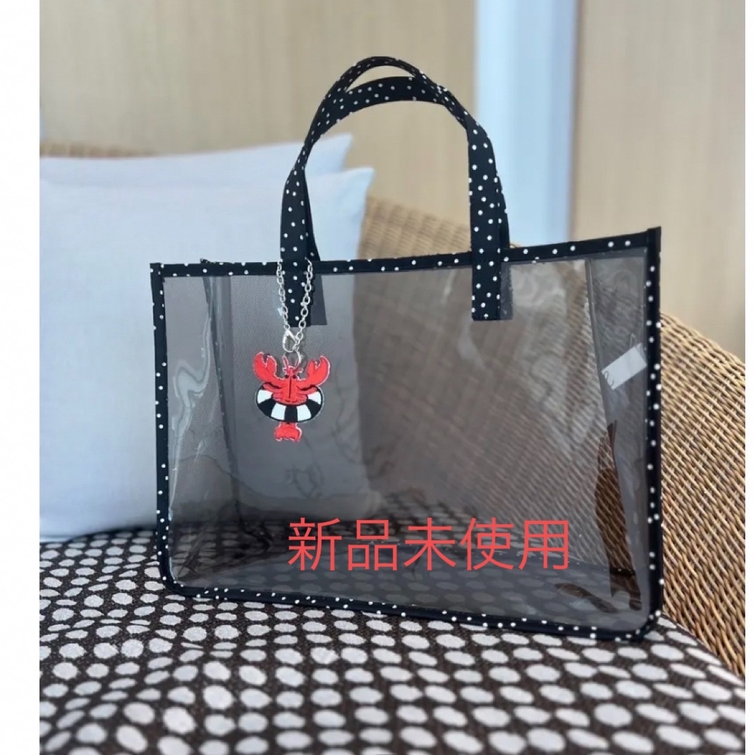 elu PVC Pool Bag with lobster-Blabk 推し活