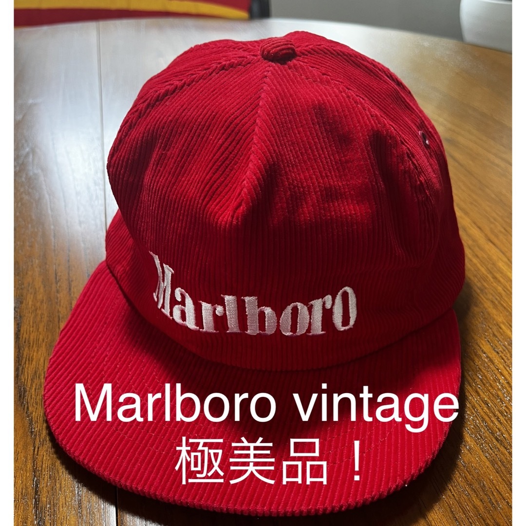 極美品！MARLBORO VINTAGE CAP キャップ マルボロ Apple - キャップ