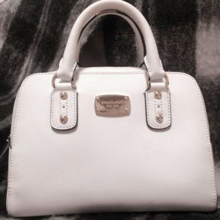 マイケルコース(Michael Kors)の♡77%OFF♡マイケルコース♡ホワイトボストン ミニバッグ(ハンドバッグ)