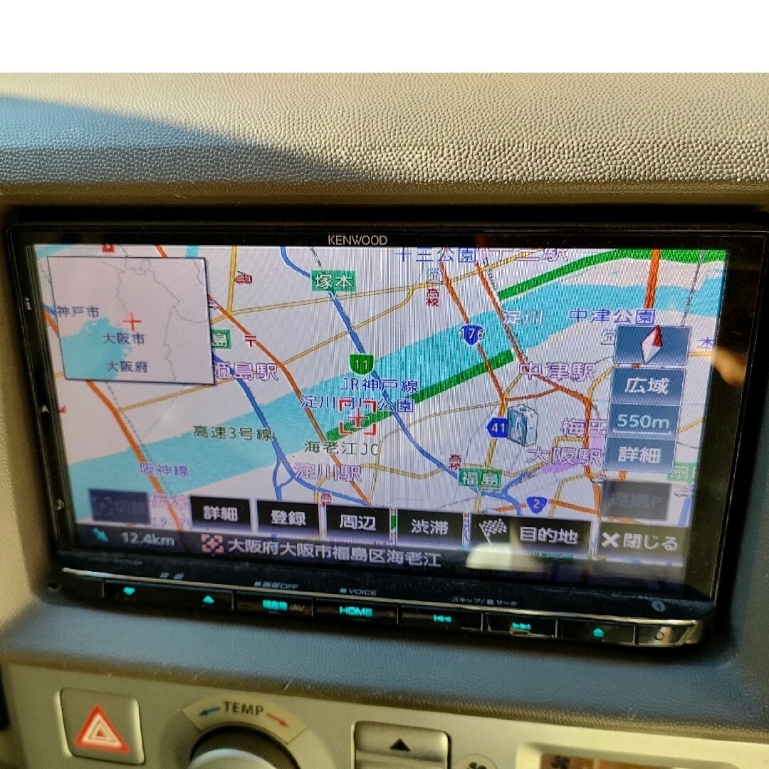 KENWOOD MDV-M705 2018年製　ナビ連動型ドライブレコーダー付き