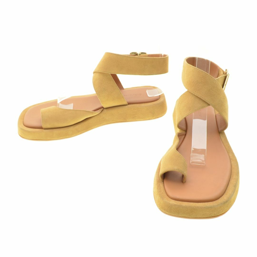 GIABORGHINI】SUEDE ANKLE STRAPSANDALサンダル - サンダル