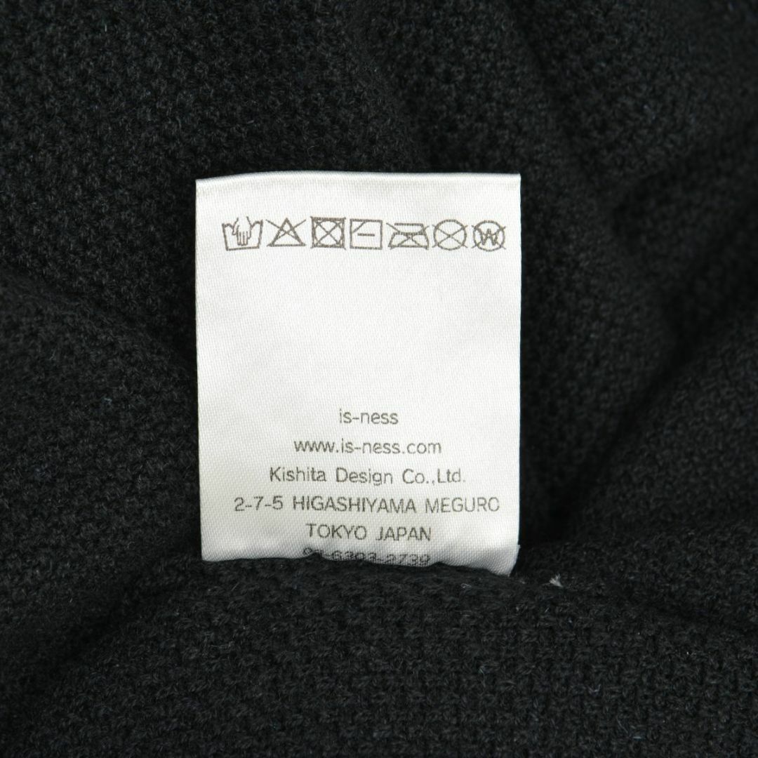 is-ness】KNITTED BIG POLO ニット ビッグ半袖ポロシャツ - ポロシャツ