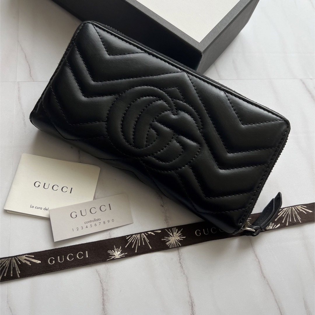 795 極上美品 GUCCI グッチ 長財布 ラウンドファスナー-