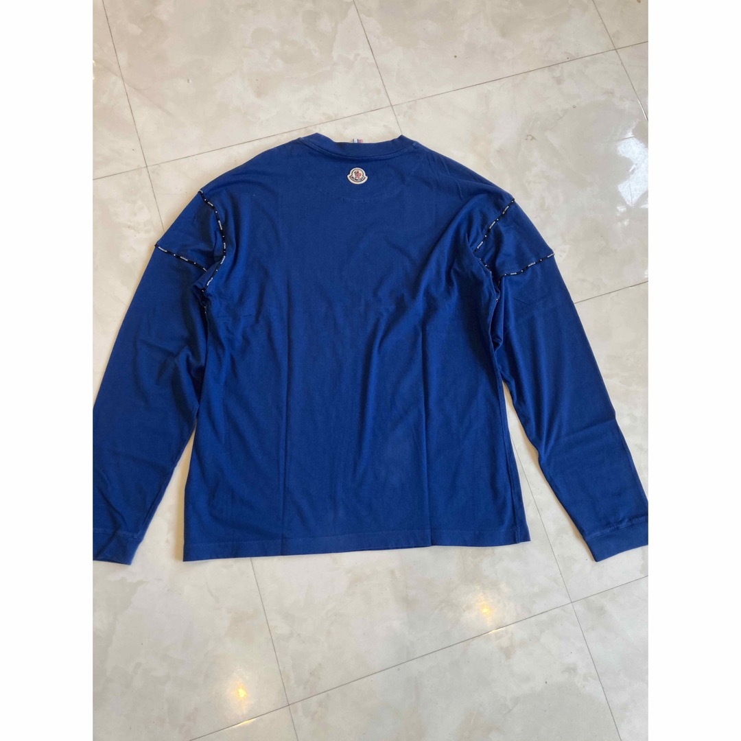 サイズM】クリーニング済 MONCLER ロングTシャツ ロンT ブルー | www