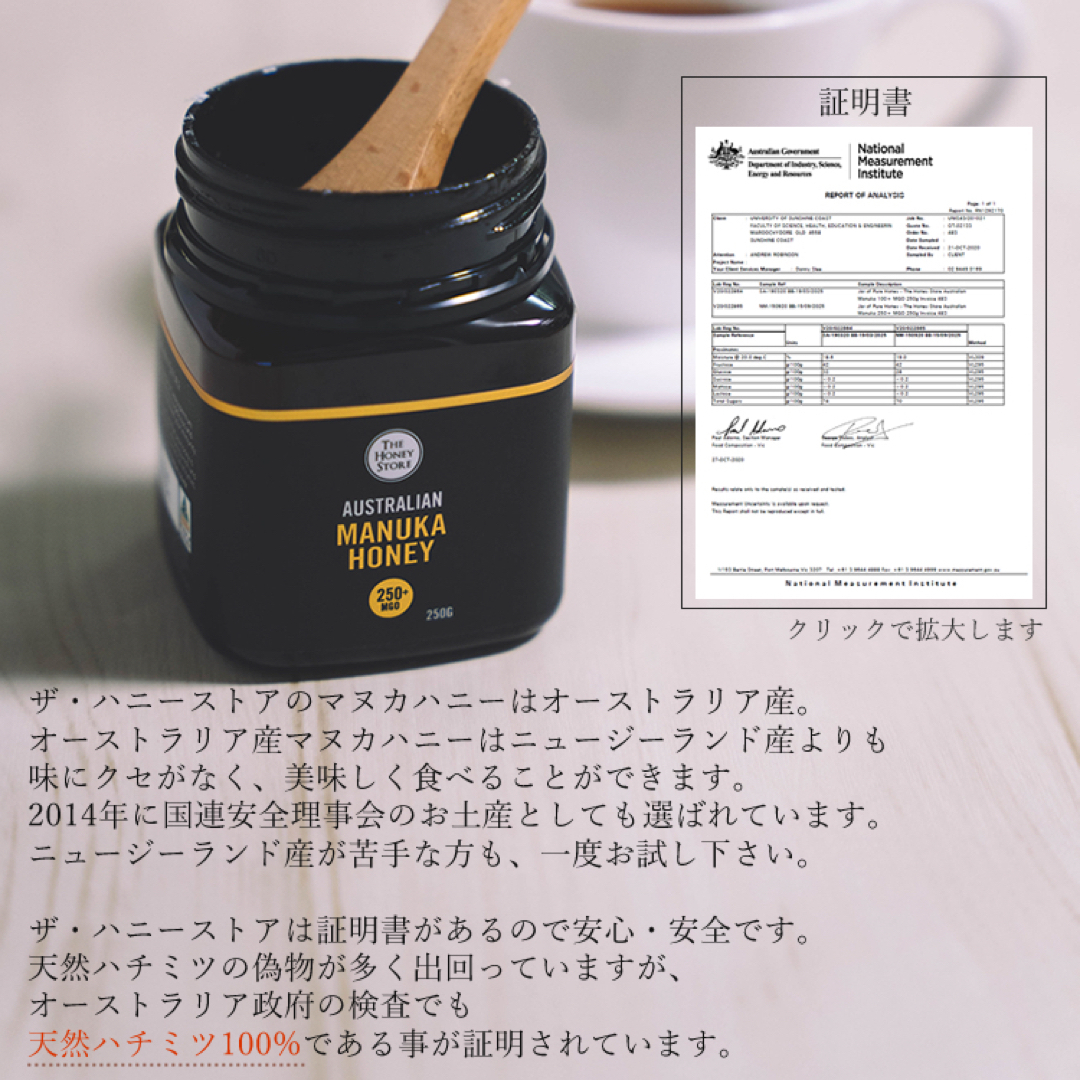 マヌカハニーMGO250+500g12個セットマヌカ蜂蜜　マヌカはちみつ