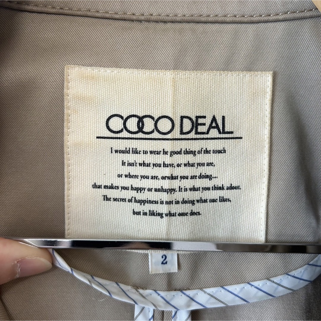 COCO DEAL(ココディール)のCOCODEALのトレンチコート レディースのジャケット/アウター(トレンチコート)の商品写真