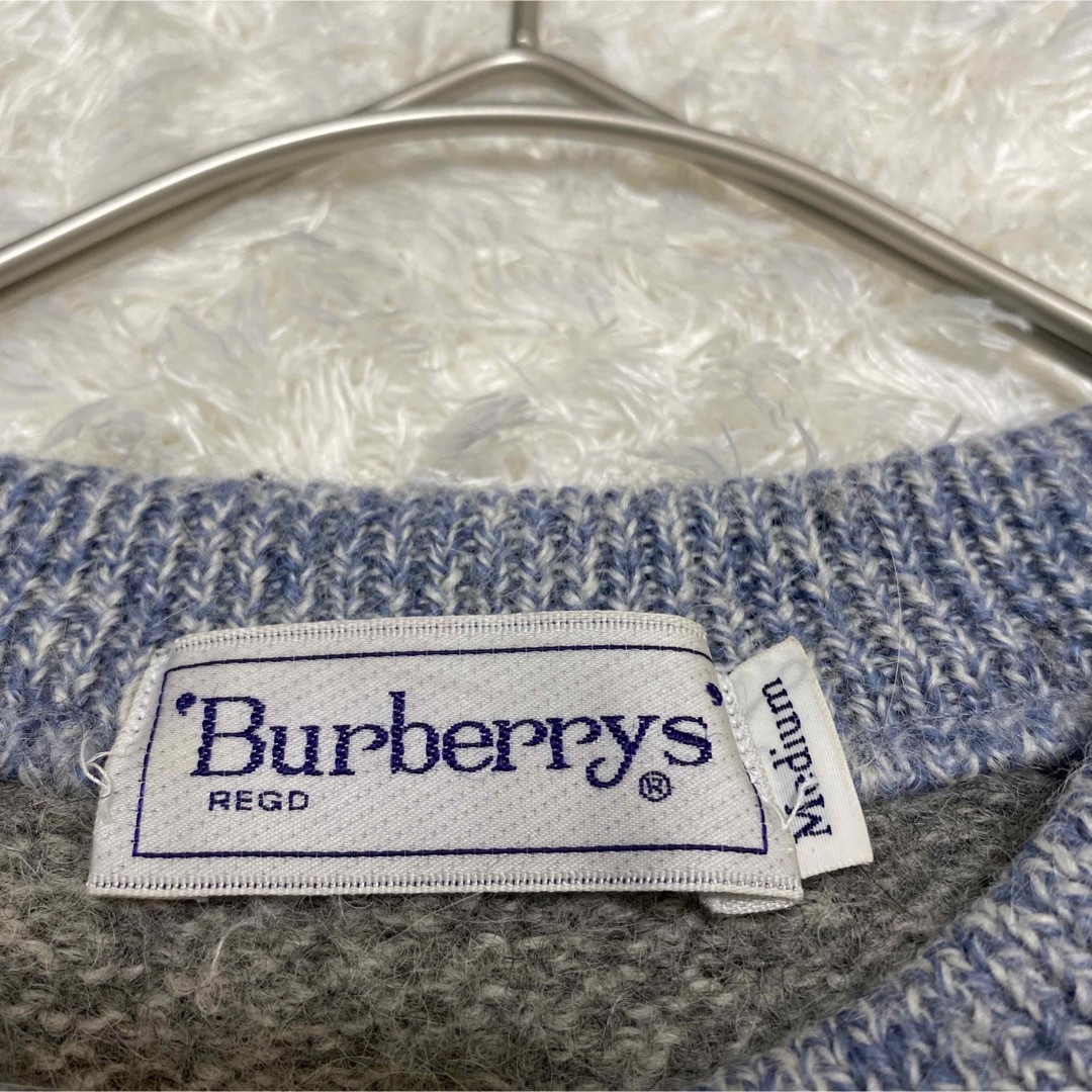 BURBERRY - 柄ニット 総柄 バーバリーズ 肉厚 レトロ くすみ