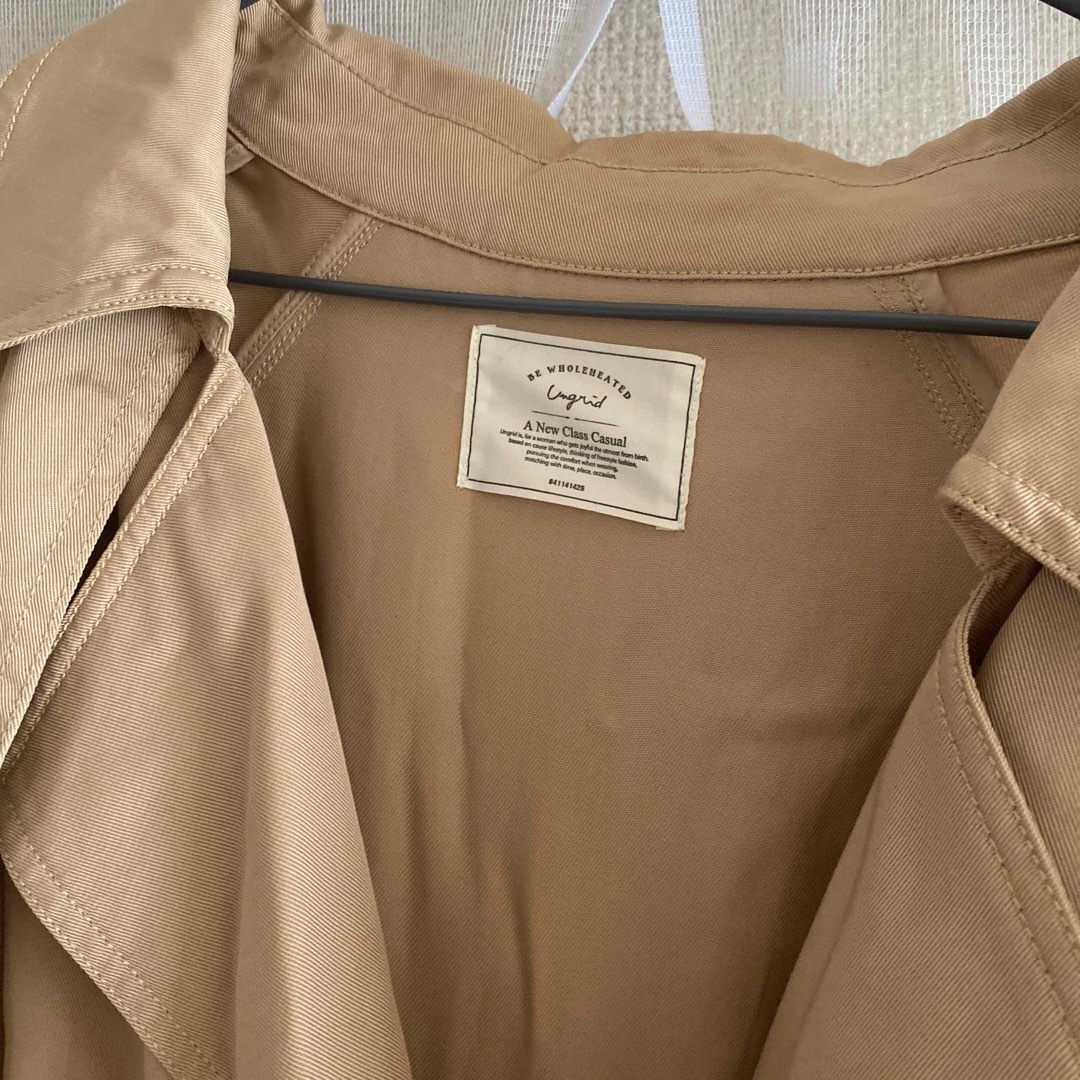 Ungrid(アングリッド)のUngrid テンセルトレンチコート M ベージュ  レディースのジャケット/アウター(トレンチコート)の商品写真