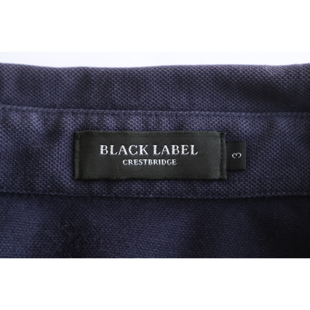 BLACK LABEL CRESTBRIDGE(ブラックレーベルクレストブリッジ)の【BLACK LABEL CRESTBRIDGE】ポロシャツ　チェック　紺★ メンズのトップス(ポロシャツ)の商品写真