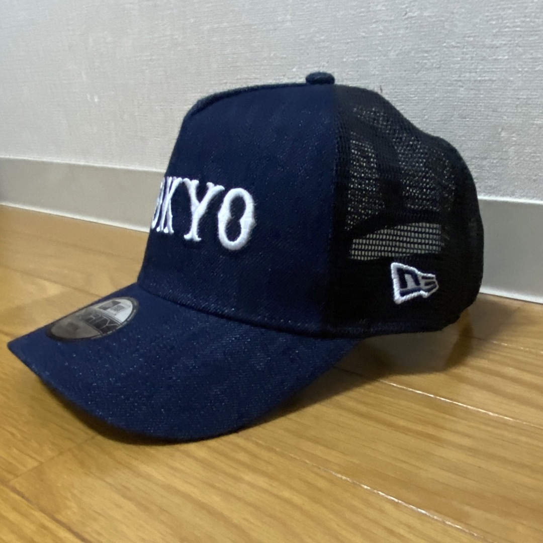 NEW ERA(ニューエラー)の新品未使用　NEW ERA メッシュ　キャップ　デニム　ジャイアンツ　キッズ スポーツ/アウトドアの野球(応援グッズ)の商品写真