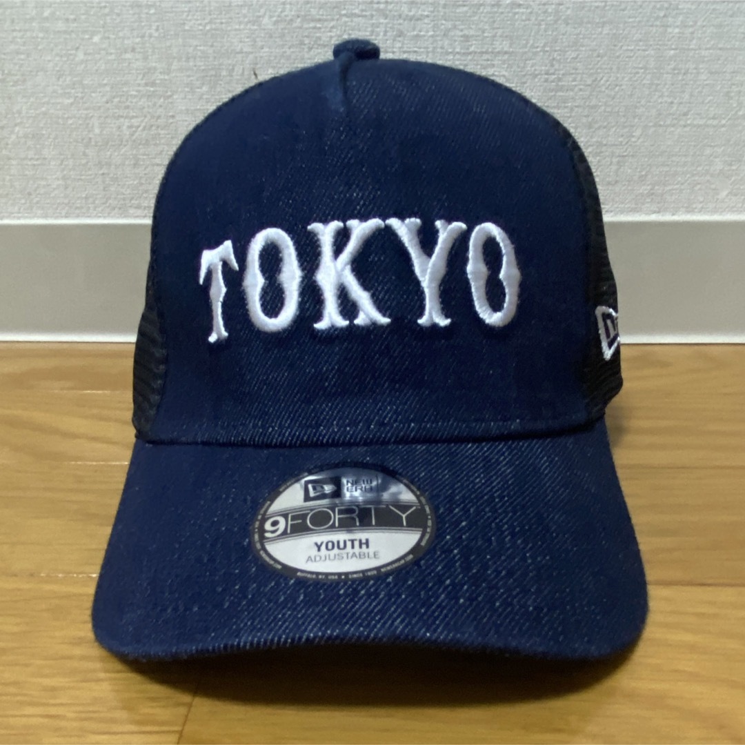 NEW ERA(ニューエラー)の新品未使用　NEW ERA メッシュ　キャップ　デニム　ジャイアンツ　キッズ スポーツ/アウトドアの野球(応援グッズ)の商品写真