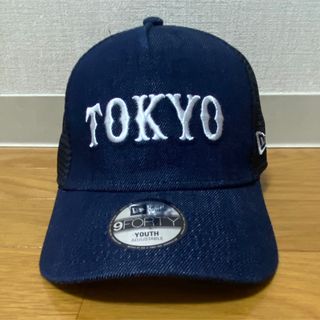 ニューエラー(NEW ERA)の新品未使用　NEW ERA メッシュ　キャップ　デニム　ジャイアンツ　キッズ(応援グッズ)