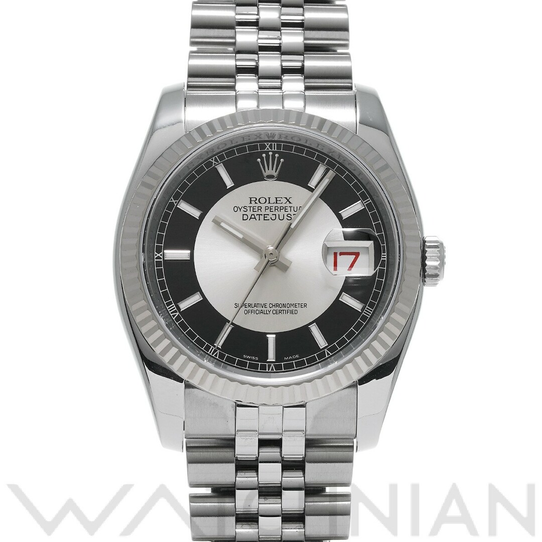 ロレックス ROLEX 116234 Z番(2006年頃製造) シルバー /ブラック メンズ 腕時計