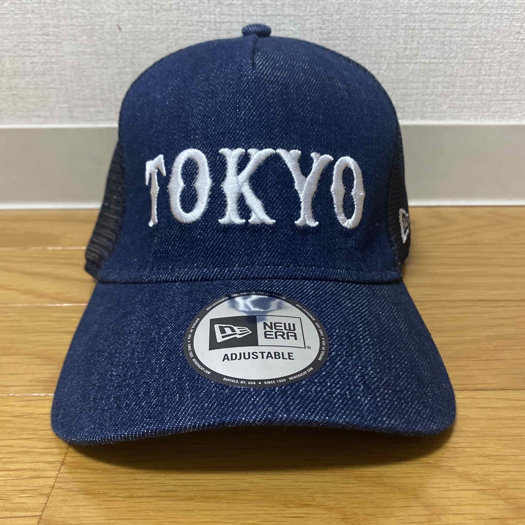 NEW ERA(ニューエラー)の新品未使用　ニューエラ　大人　デニム　ジャイアンツ　メッシュ　キャップ スポーツ/アウトドアの野球(記念品/関連グッズ)の商品写真