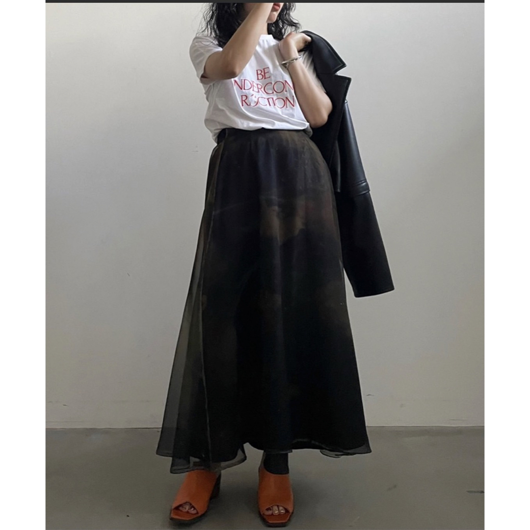 Ameri VINTAGE - FROSTED GLASS FLOWER FLARE SKIRTの通販 by erk's ...