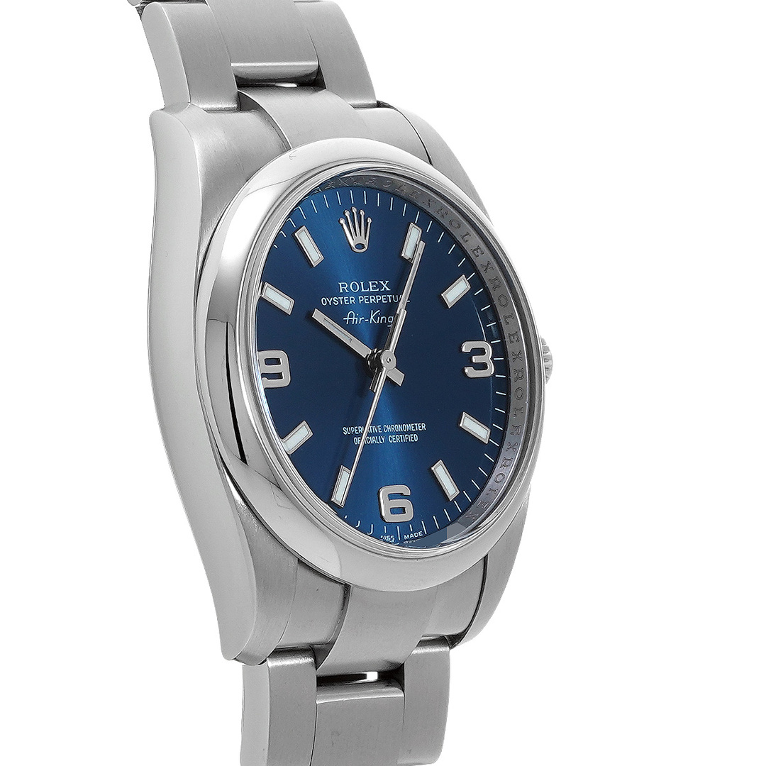 ロレックス ROLEX 114200 Z番(2006年頃製造) ブルー メンズ 腕時計