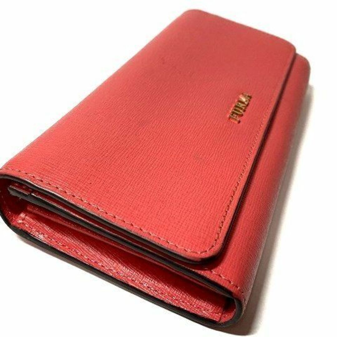 Furla(フルラ)のFURLA　フルラ　二つ折り長財布　レザー　ピンク レディースのファッション小物(財布)の商品写真