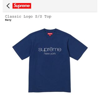 シュプリーム(Supreme)のsupreme Classic logo s/s Top "Navy" XL(Tシャツ/カットソー(半袖/袖なし))