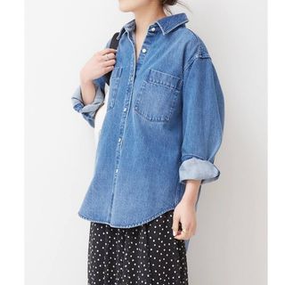 スピックアンドスパン シャツ/ブラウス(レディース/長袖)(ブルー ... 【美品】Spick & Span ドルマンスリーブブラウス ストライプ春夏SML