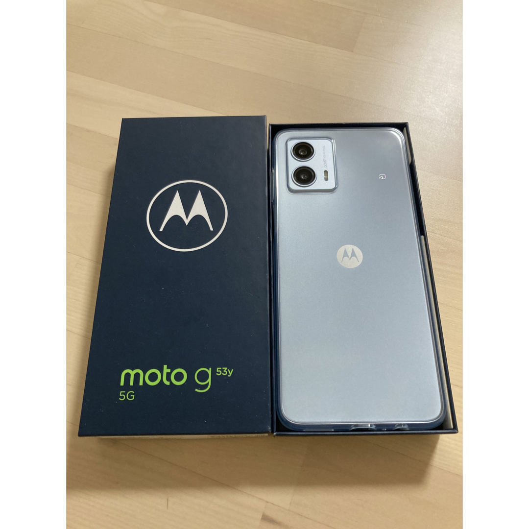 新品 MOTOROLA moto g53y 5G A301MO シルバー②