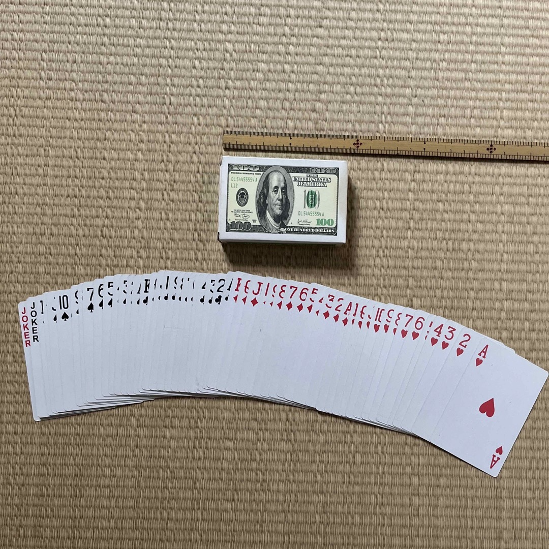 100ドル札トランプ エンタメ/ホビーのテーブルゲーム/ホビー(トランプ/UNO)の商品写真