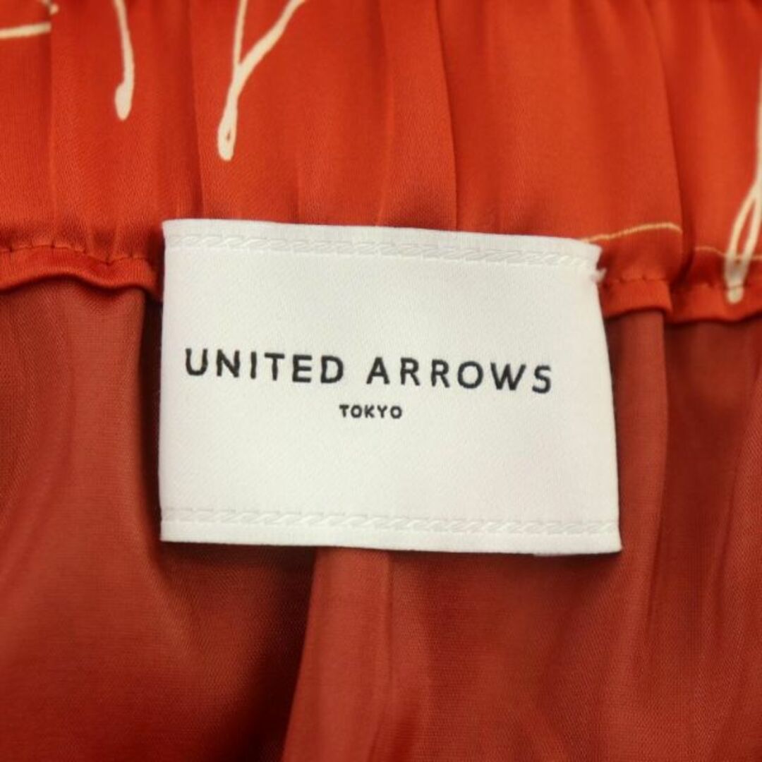 UNITED ARROWS(ユナイテッドアローズ)のユナイテッドアローズ リーフプリント マキシスカート ロング フレア 総柄 36 レディースのスカート(ロングスカート)の商品写真