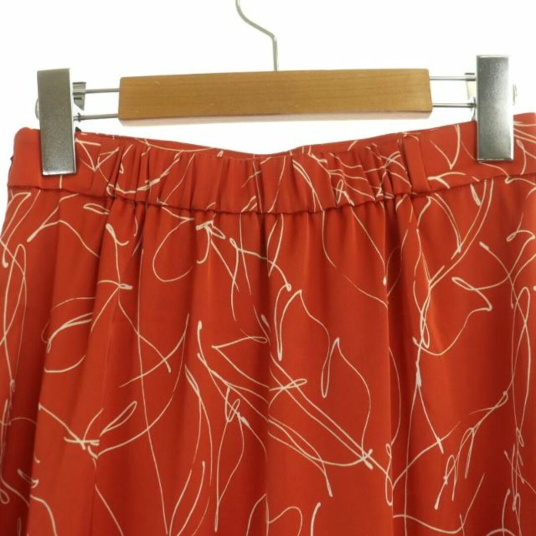 UNITED ARROWS(ユナイテッドアローズ)のユナイテッドアローズ リーフプリント マキシスカート ロング フレア 総柄 36 レディースのスカート(ロングスカート)の商品写真