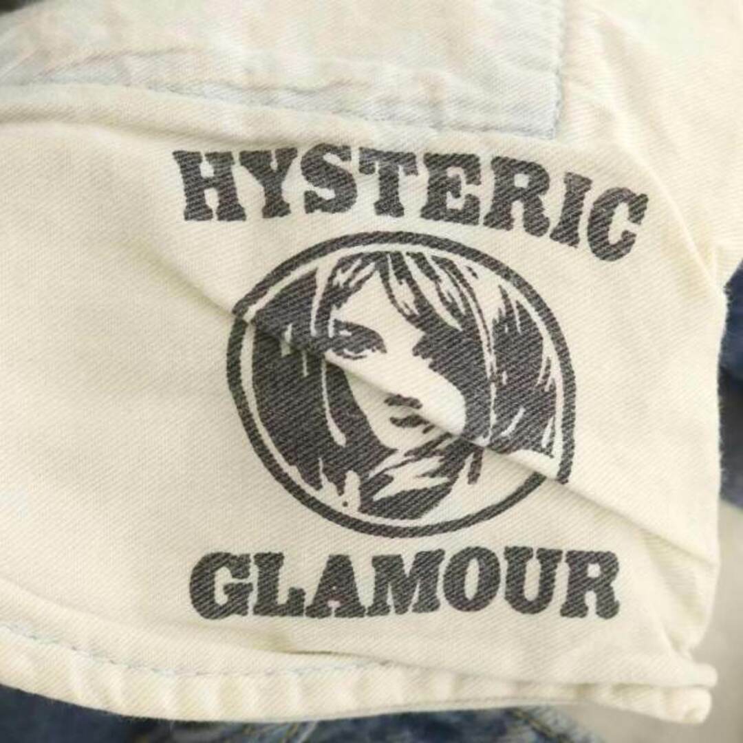 HYSTERIC GLAMOUR(ヒステリックグラマー)のヒステリックグラマー デニム九分丈フレアパンツ ジーンズ ハイライズ 25 青 レディースのパンツ(デニム/ジーンズ)の商品写真