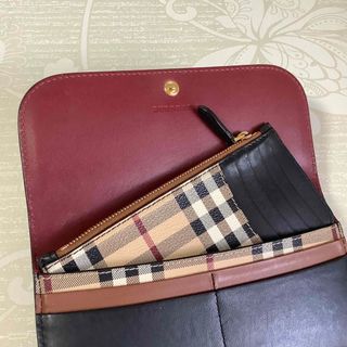 バーバリー(BURBERRY)のバーバリー　三つ折り　長財布　コインパース付　ノバチェック(財布)