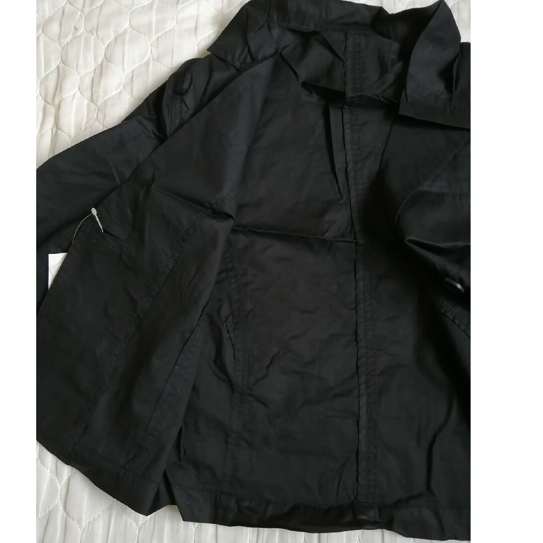 長袖シャツ　黒色　38サイズ レディースのトップス(シャツ/ブラウス(長袖/七分))の商品写真