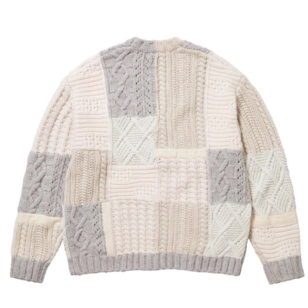 Supreme Patchwork Cable Knit Cardigan