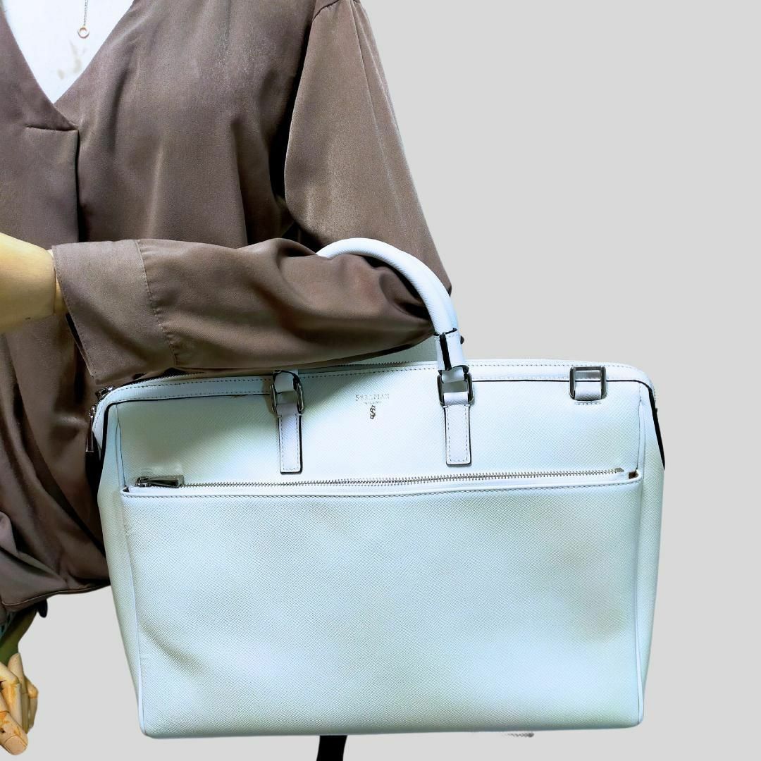 SERAPIAN(セラピアン)の美品 セラピアン ミラノ SERAPIAN MILANO バッグ ホワイト レディースのバッグ(その他)の商品写真