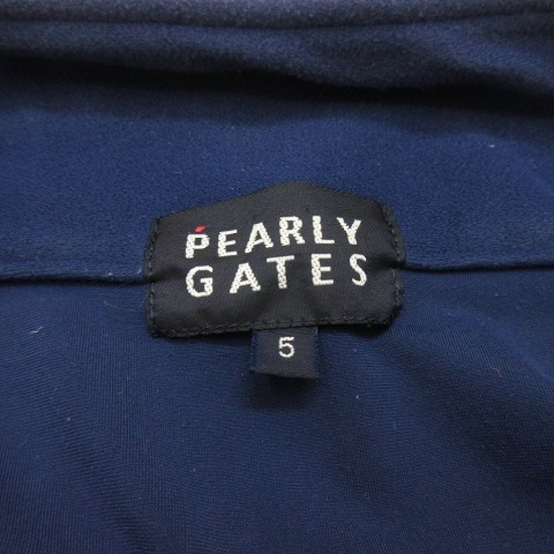 PEARLY GATES(パーリーゲイツ)のパーリーゲイツ 053-167004 ポロシャツ 半袖 ゴルフウェア 紺 L位 メンズのトップス(ポロシャツ)の商品写真