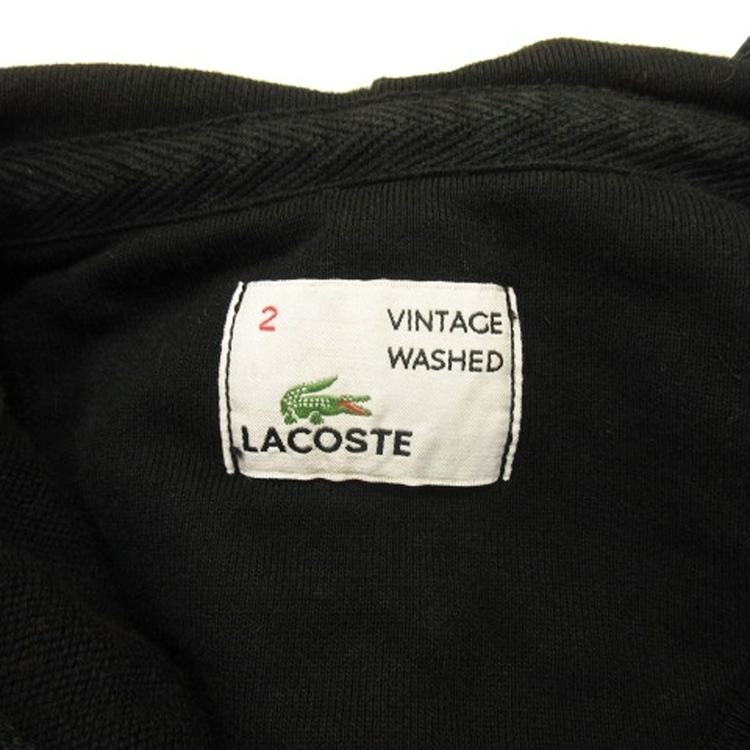 LACOSTE 長袖パーカー フーディプルオーバー ワンポイント刺繍ロゴ