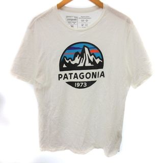 パタゴニア(patagonia)のパタゴニア Tシャツ レギュラーフィット 半袖 ロゴ コットン 白 XS(Tシャツ/カットソー(半袖/袖なし))