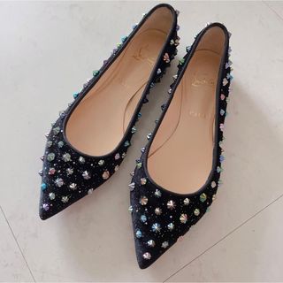 ルブタン(Christian Louboutin) スタッズ バレエシューズ(レディース 