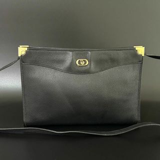 クリスチャンディオール(Christian Dior)のディオール Christian Dior ショルダーバッグ ブラック レザー(ショルダーバッグ)