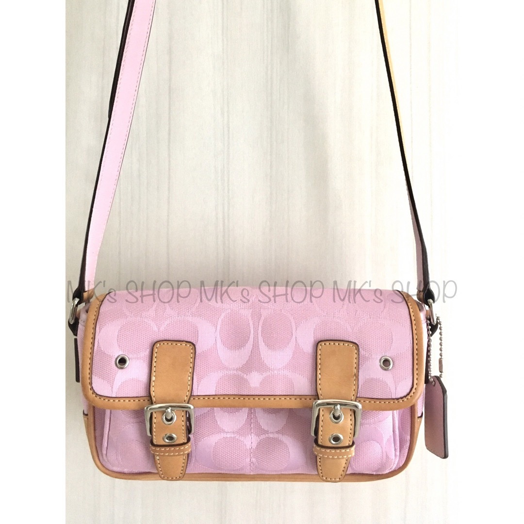 COACH - 【美品】COACHレディースショルダーバッグ シグネチャー