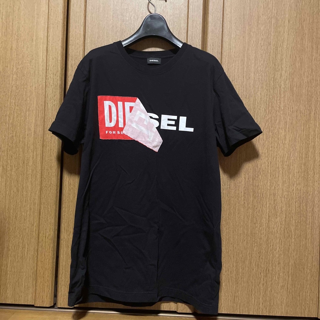 diesel ディーゼル　ロゴ重ねプリント半袖Tシャツ