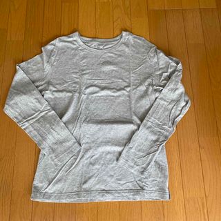 ムジルシリョウヒン(MUJI (無印良品))の専用です！美品☆無印　MUJI  長袖Tシャツ　グレー色　メンズ　L(Tシャツ/カットソー(七分/長袖))