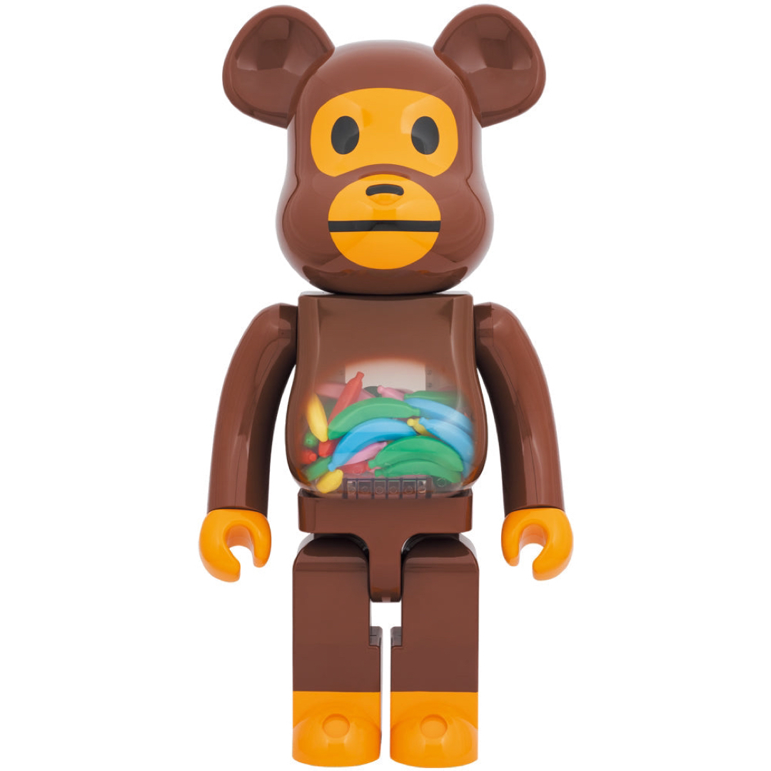 BE@RBRICK BABY MILO(R) AND BANANA 1000％ ハンドメイドのおもちゃ(フィギュア)の商品写真