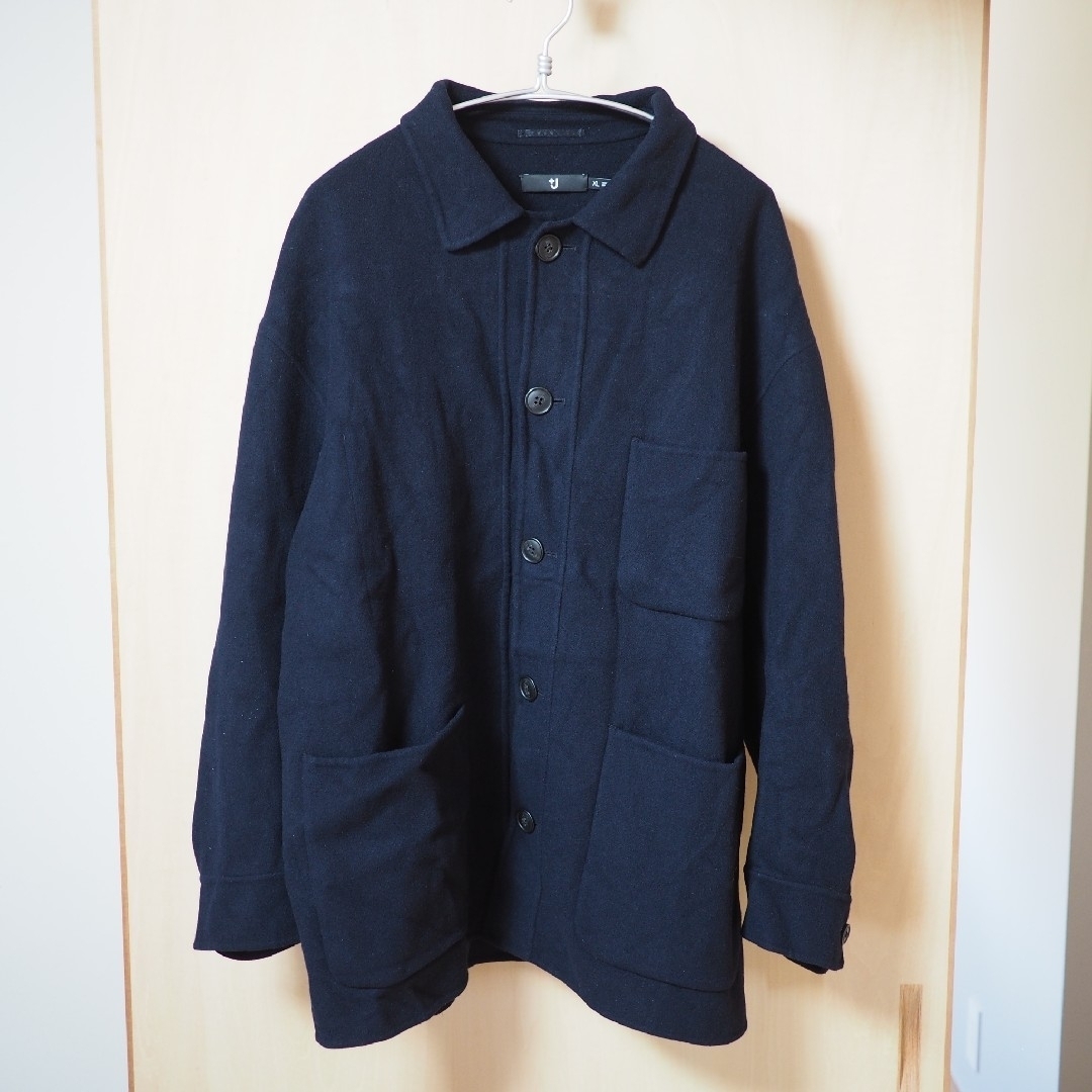 【UNIQLO +J】ウールブレンドオーバーサイズシャツジャケット XLサイズ | フリマアプリ ラクマ