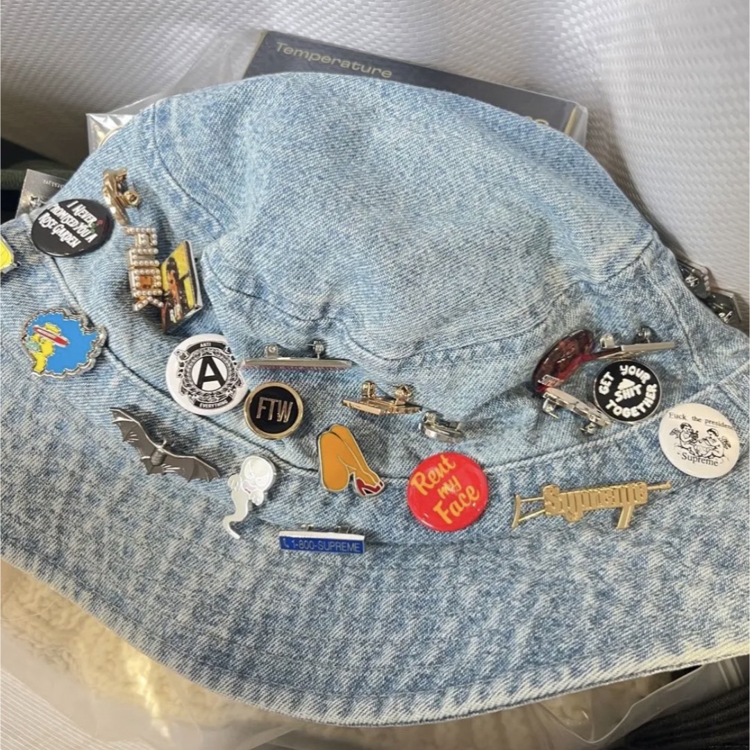 SUPREME 23FW PINS CRUSHER DENIM M/L - ハット