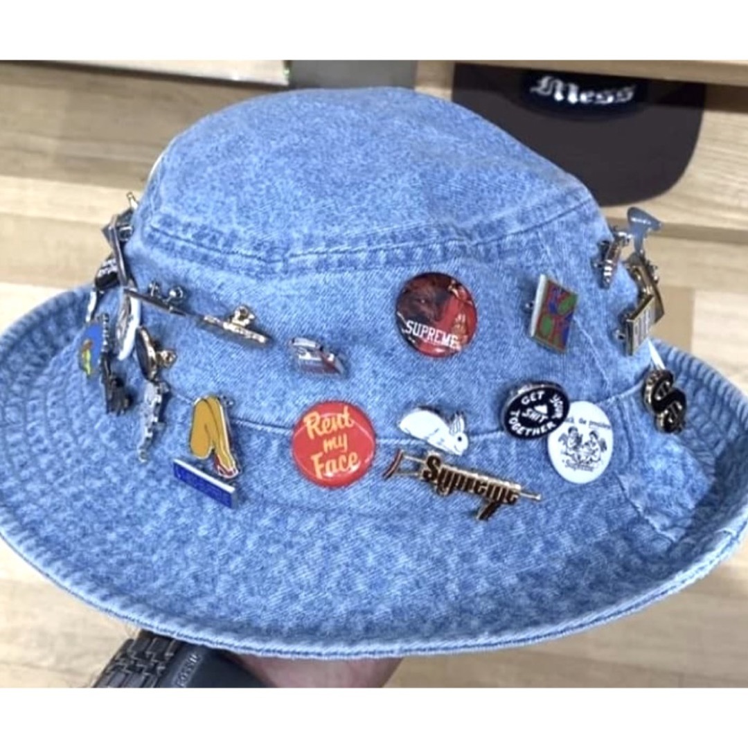 Supreme Pins Crusher Blackシュプリーム ピンズM/L