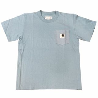 サカイ(sacai)の2023 sacai × Carhatt WIP T-shirt Light Blue サイズ 4(Tシャツ/カットソー(半袖/袖なし))