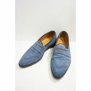 定価8万 美品23SS MASU ローファー シューズ デニム生地 712N▲