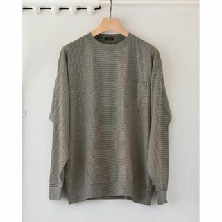 コモリ(COMOLI)の【新品】22SS comoli ウール天竺 長袖クルー  サイズ3(Tシャツ/カットソー(七分/長袖))