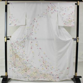 AB8617 夏物仕付未使用訪問着 167㎝ 白地桜柄の通販 by 閉店の AB8617 夏物仕付未使用訪問着 167㎝ 白地桜柄の通販 by 閉店の